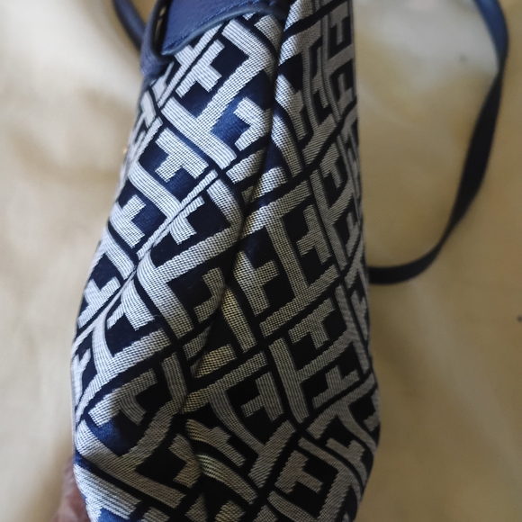 Tommy Hilfinger Canvas Leather Crossbody Handbag - Picture 2 of 5